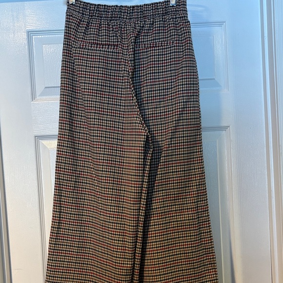 Zara TRF Collection Plaid Trousers in Red and Brown - Picture 8 of 8